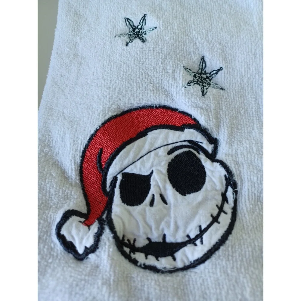 Two The Nightmare Before Christmas Disney Jack Skellington Bath Hand Towels